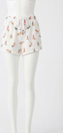 Z Supply Holiday Pup Pajama Short In White