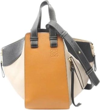 Loewe Pre-owned Hammock Small Leather 2way Bag - Dames - Vintage Handtas - Veelkleurig - ONE Size - Leer - Vintage