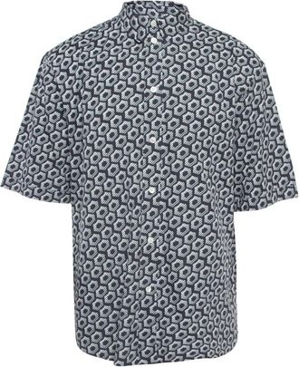 Giorgio Armani Camicia con stampa - Blu