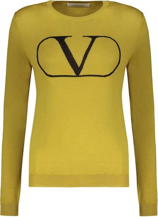 Valentino Garavani Long Sleeve Crew-neck Sweater