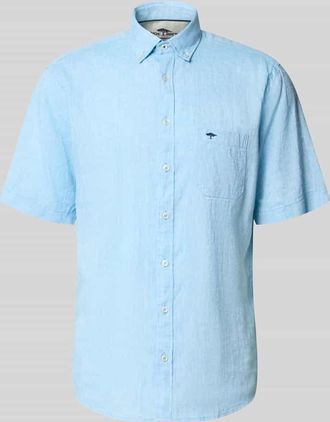 Fynch-Hatton Fynch-Hatton Slim Fit Freizeithemd aus Leinen-Baumwoll-Mix in Hellblau, Gr&ouml;&szlig;e 3XL
