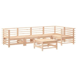 vidaXL Juego De Muebles De Jard&iacute;n 6 Piezas Madera Maciza De Pino Vidaxl