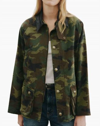 Nili Lotan Andrew Parka Jacket In Camoflauge