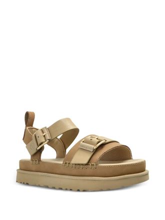 UGG Beige Goldenstar Villa Leather Sandals