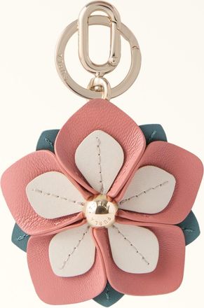 Furla Allegra Portachiavi Toni Rosewood Rosa Pelle Nappa + Pelle Di Vitello Sidney Donna