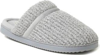 Dearfoams Serena Marled Chenille Scuff House Slipper in Sleet at Nordstrom, Size X-Large