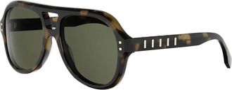 Fendi Sunglasses - female - Fendi - Sunglasses - Brown - 56 MM - Accessories