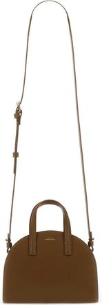 A.P.C. Womens Brown Goat Leather Small Tote Bag Shoulder