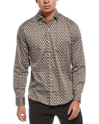 Ted Baker Yellow Soren Archie Print Shirt