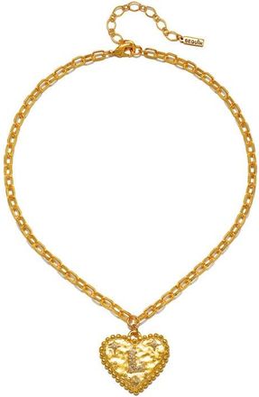 Sequin The Celeste Initial Pendant Necklace in Gold - L at Nordstrom