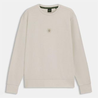 HUGO BOSS Mens Future Cotton Blend Sweatshirt in White - Size X-Large