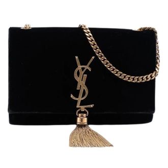 Saint Laurent Pre-owned Cross Body Bags, female, Black, Size: ONE SIZE Pre-owned Kate Cross Body Bag