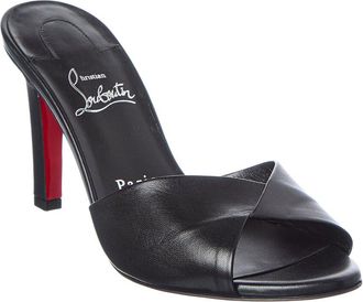 Christian Louboutin Fanny Slide 85 Leather Sandal