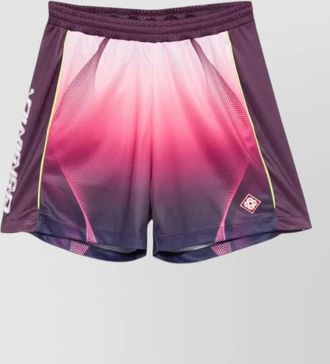 Casablanca gradient mesh football shorts side pockets