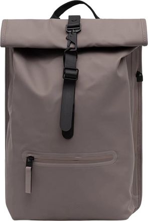 Rains Rolltop Rucksack W3 - unisex - Rugzakken - Bruin - ONE Size - Polyester - Tassen