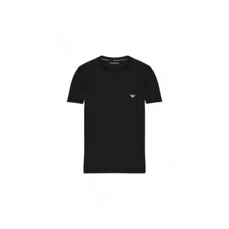 Emporio Armani Katoenen Zwart T-Shirt - Heren - T-shirts - Zwart - L - Katoen - Tops