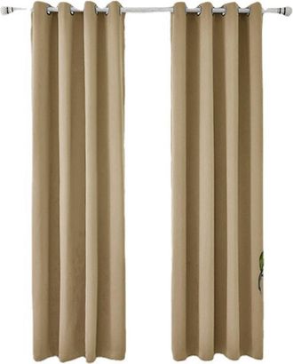 OEM Rideau Occultant Thermique - 140 X 175 Cm - 8 Oeillets M&eacute;talliques - Pour Fen&ecirc;tre Petite &Agrave; Moyenne - Lot De 2