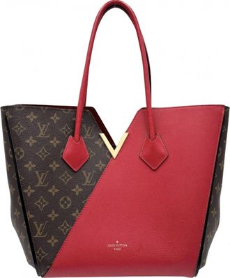 Louis Vuitton Monogram Brown Cerise Monogram Red Color Monogram Handbag Tote Bag (Pre-Owned)