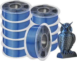 OEM Filamento 3d, Duradero, Acabado Liso, Negro Y Azul