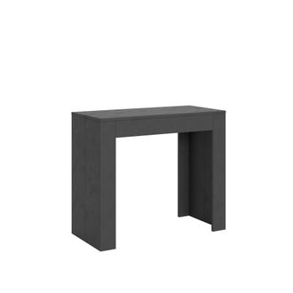 Itamoby Tavolo Consolle ferrara Allungabile In Legno Per Sala Da Pranzo -allungabile Fino A 302 Cm / Antracite