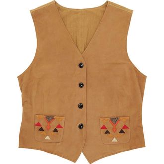 Fortela Chamois Leather Vest in Camel at Nordstrom, Size 44 Eu
