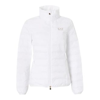 Emporio Armani Winter Jackets, female, White, Size: S Train Core Eco Down Ultra Light Jacket