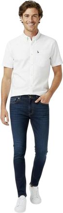 Jack Wills Heren Stableton Classic Oxford-overhemd met knoopsluiting (Wit)
