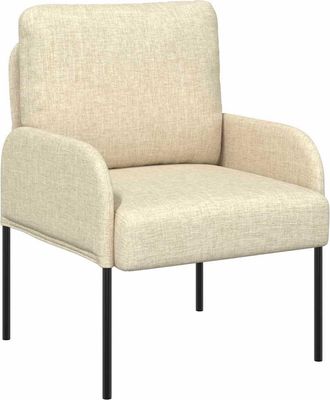 vidaXL Sof&aacute;s Con Coj&iacute;n 55cm Crema Madera Contrachapada Vidaxl