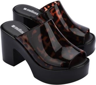 Melissa Hype II Platform Mule in Black/tortoise at Nordstrom, Size 10