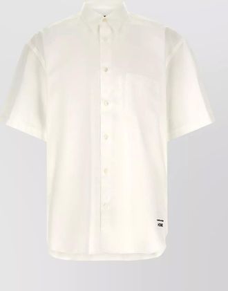 Comme Des Gar&ccedil;ons short sleeve shirt logo embroidery pocket
