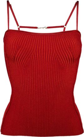 Jacquemus Le haut Sierra top - women - Elastane/Polyester/Viscose - 36 - Red