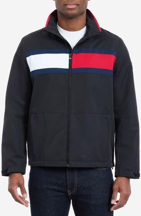 Tommy Hilfiger Flag Softshell Zip Jacket in Black at Nordstrom Rack, Size Xx-Large