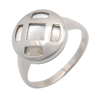 Cartier Silver Clear White Gold (18K) Band Ring (Pre-Owned)