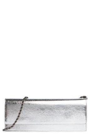 BCBGeneration East/West Clutch in Silver at Nordstrom Rack