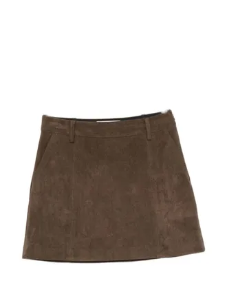 Dunst minirok met su&egrave;de-effect