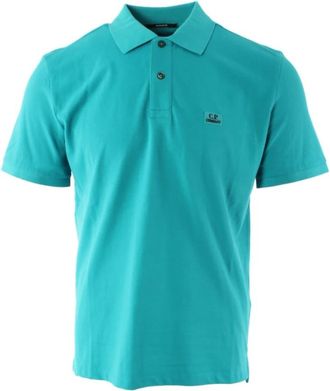 C.P. Company Stretch Piquet Polo - Heren - Polos - Blauw - S - Katoen - Tops