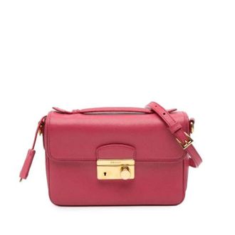 Prada Pre-owned Cross Body Bags, female, Pink, Size: ONE SIZE Pre-owned Satchel