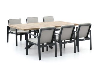 Bellagio la vita attrattiva Bellagio Vezzano/Montorio 220cm dining tuinset 7-delig