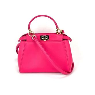Fendi Tweedehands leren handtassen - Dames - Pre-owned - Roze - Maat: ONE Size Leer
