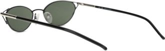 Alexander McQueen Womens Sunglasses Slim Cat-Eye Black-Smoke Metal Black/smoke