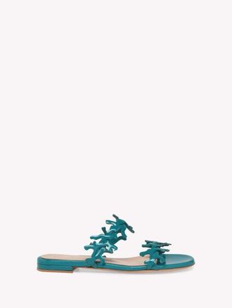 Gianvito Rossi Ocean Mule in Turquoise Nappa at Nordstrom, Size 39.5