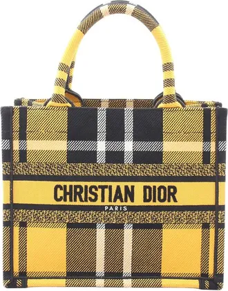 Dior Pre-owned Dior Small Check N Dior Canvas Book Tote Ladies 477TBJOC5APZ9Z4H