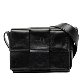 Bottega Veneta Pre-owned Cross Body Bags, female, Black, Size: ONE SIZE Pre-owned Candy Cassette Crossbody Bag