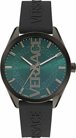 Versace V-Vertical Horloge - Heren - Accessoires - Zwart - Maat: ONE Size