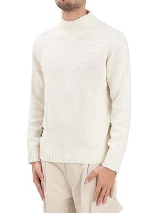 Blauer Wool Polyamide Sweater - White
