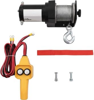 vidaXL Cabrestante El&eacute;ctrico Con Mando A Distancia 12 V 907 Kg Vidaxl