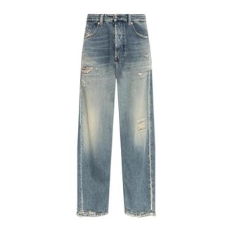 Diesel Straight Jeans, male, Blue, Size: W29 L30 2024 D-Macs Jeans