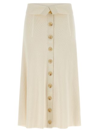 Zimmermann Beige Viscose Midi Womens Skirt
