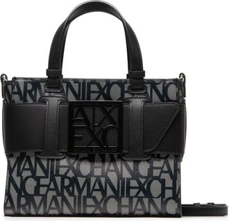 A|X Armani Exchange Borsa tote media con dettagli a contrasto - - Bags - Donna - Nero - ONE SIZE