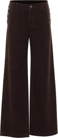 Liu Jo B. Up Flared Jeans - Dames - Wijde Broeken - Bruin - W24 - Katoen - Broeken